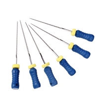 6 sztuk/paczka AZDENT Dental Hand Use k-files 25mm endodontyczne pliki kanałów korzeniowych dentysta narzędzia laboratorium dentystyczne instrumenty 6